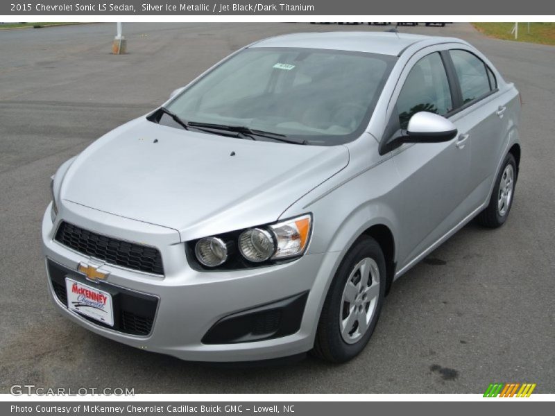 Silver Ice Metallic / Jet Black/Dark Titanium 2015 Chevrolet Sonic LS Sedan
