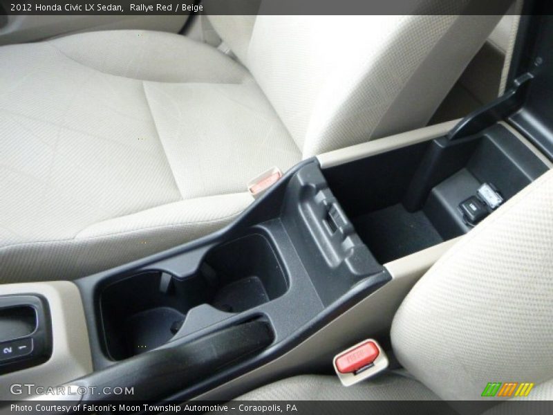 Rallye Red / Beige 2012 Honda Civic LX Sedan