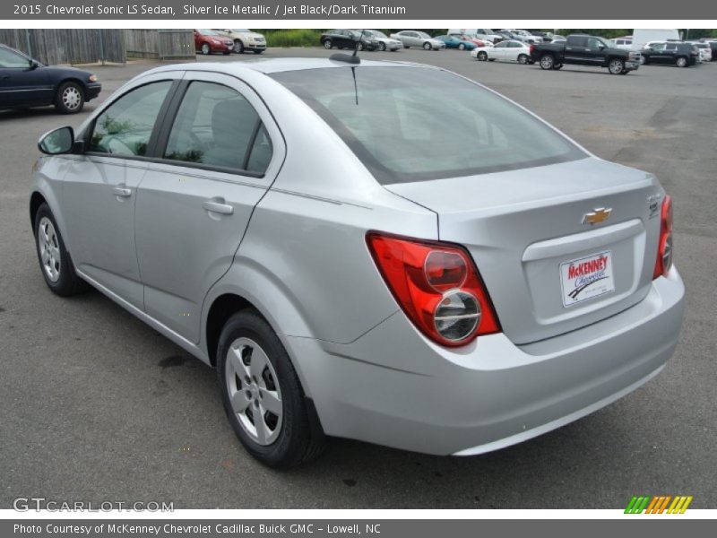 Silver Ice Metallic / Jet Black/Dark Titanium 2015 Chevrolet Sonic LS Sedan