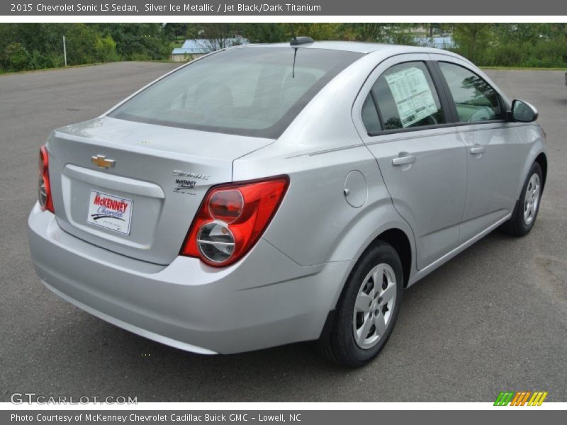 Silver Ice Metallic / Jet Black/Dark Titanium 2015 Chevrolet Sonic LS Sedan