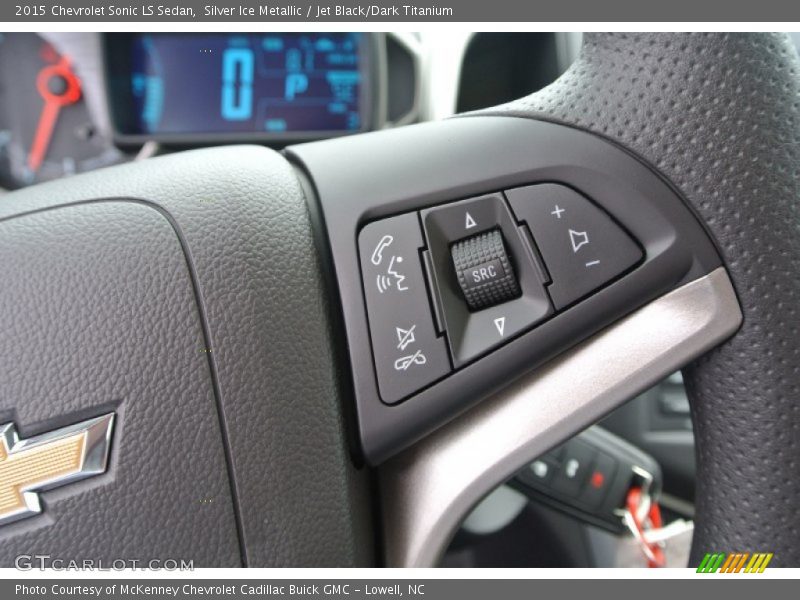 Silver Ice Metallic / Jet Black/Dark Titanium 2015 Chevrolet Sonic LS Sedan
