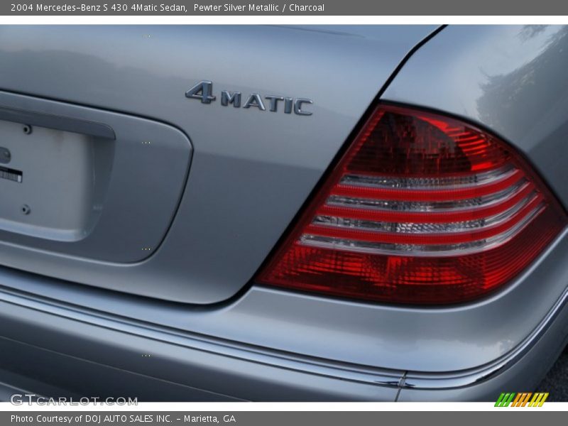 Pewter Silver Metallic / Charcoal 2004 Mercedes-Benz S 430 4Matic Sedan
