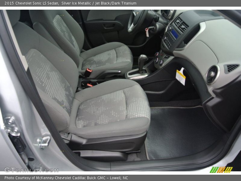 Silver Ice Metallic / Jet Black/Dark Titanium 2015 Chevrolet Sonic LS Sedan