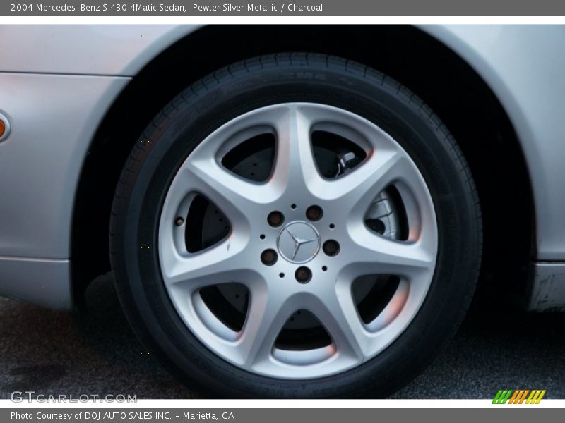 Pewter Silver Metallic / Charcoal 2004 Mercedes-Benz S 430 4Matic Sedan