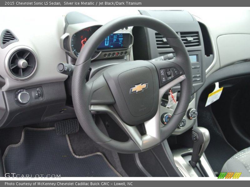 Silver Ice Metallic / Jet Black/Dark Titanium 2015 Chevrolet Sonic LS Sedan