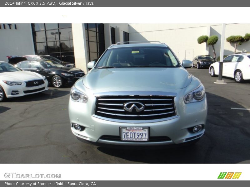 Glacial Silver / Java 2014 Infiniti QX60 3.5 AWD