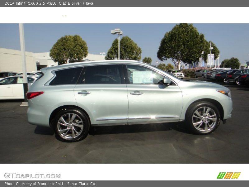 Glacial Silver / Java 2014 Infiniti QX60 3.5 AWD