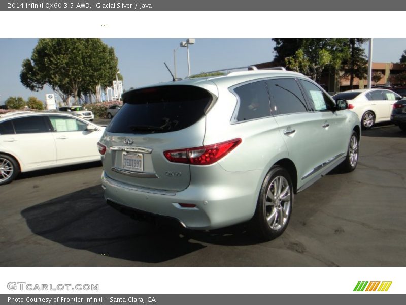Glacial Silver / Java 2014 Infiniti QX60 3.5 AWD