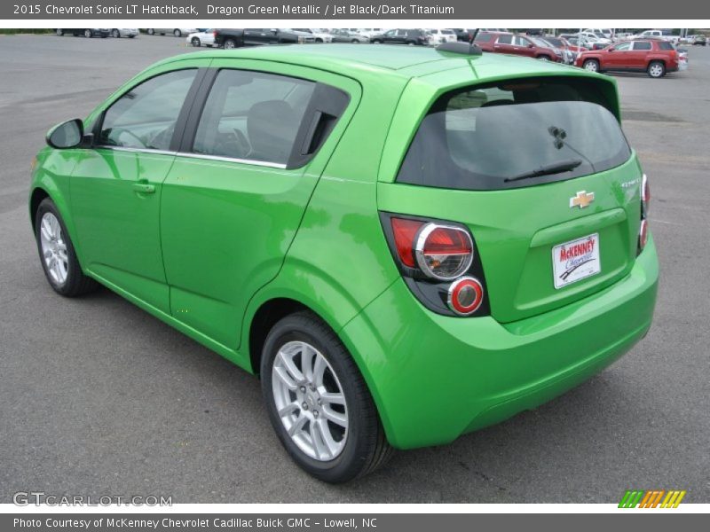 Dragon Green Metallic / Jet Black/Dark Titanium 2015 Chevrolet Sonic LT Hatchback