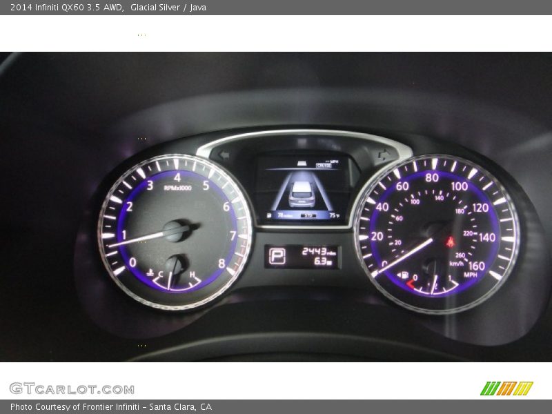 Glacial Silver / Java 2014 Infiniti QX60 3.5 AWD