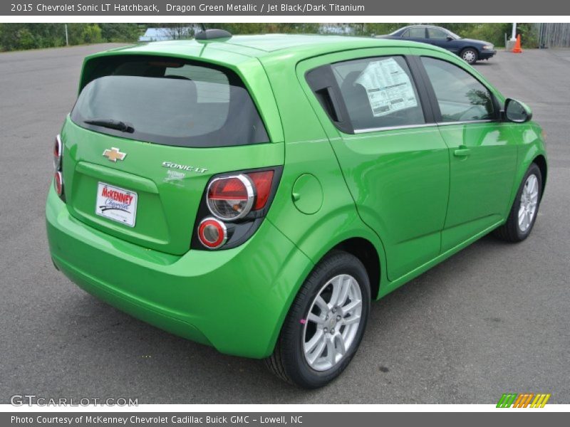 Dragon Green Metallic / Jet Black/Dark Titanium 2015 Chevrolet Sonic LT Hatchback