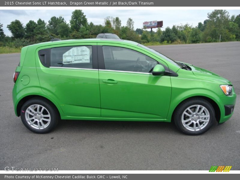 Dragon Green Metallic / Jet Black/Dark Titanium 2015 Chevrolet Sonic LT Hatchback