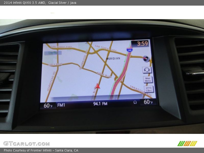 Glacial Silver / Java 2014 Infiniti QX60 3.5 AWD