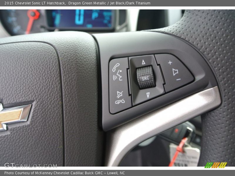Dragon Green Metallic / Jet Black/Dark Titanium 2015 Chevrolet Sonic LT Hatchback