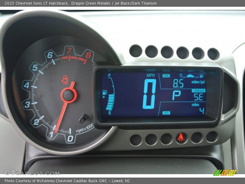 Dragon Green Metallic / Jet Black/Dark Titanium 2015 Chevrolet Sonic LT Hatchback