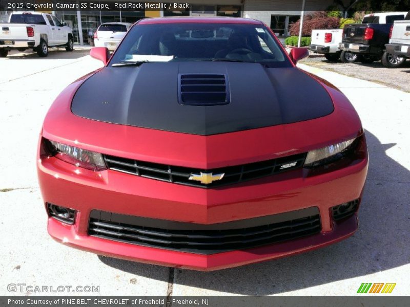 Red Rock Metallic / Black 2015 Chevrolet Camaro SS Coupe