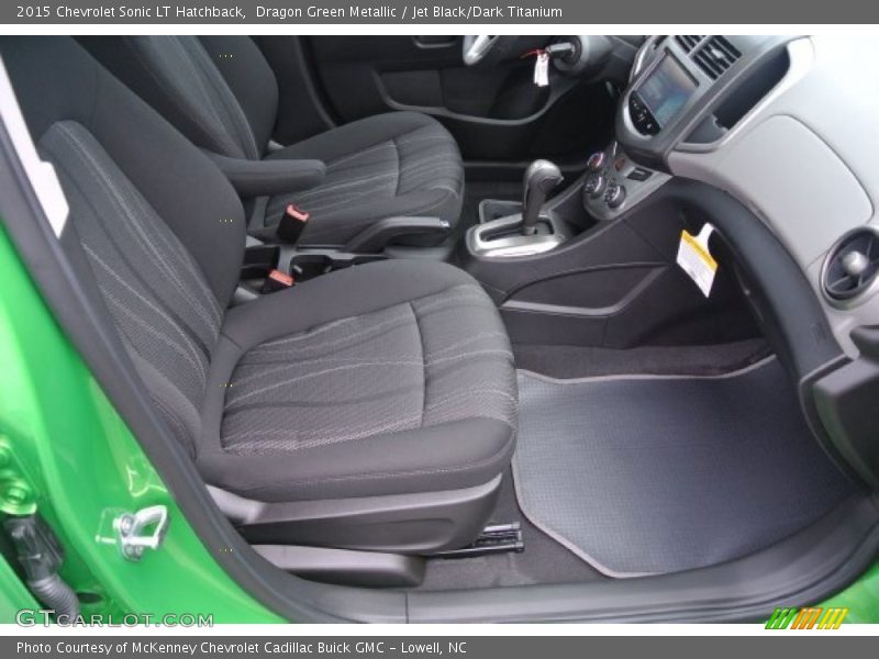 Dragon Green Metallic / Jet Black/Dark Titanium 2015 Chevrolet Sonic LT Hatchback
