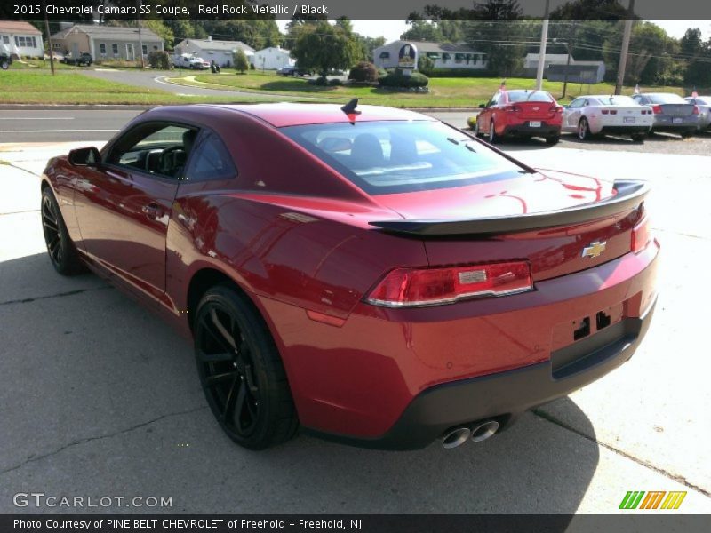 Red Rock Metallic / Black 2015 Chevrolet Camaro SS Coupe