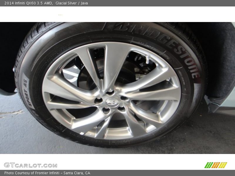 Glacial Silver / Java 2014 Infiniti QX60 3.5 AWD