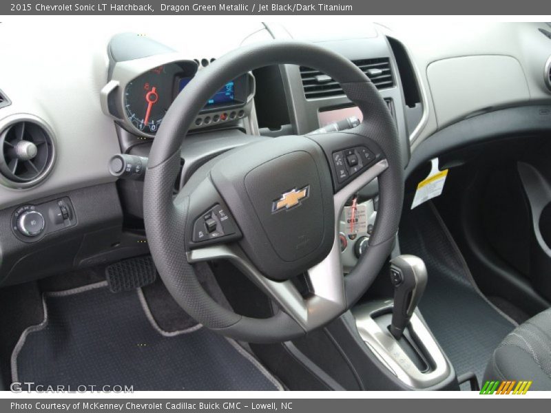 Dragon Green Metallic / Jet Black/Dark Titanium 2015 Chevrolet Sonic LT Hatchback