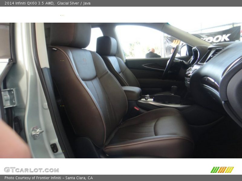 Glacial Silver / Java 2014 Infiniti QX60 3.5 AWD