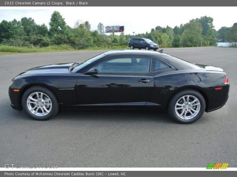 Black / Black 2015 Chevrolet Camaro LS Coupe