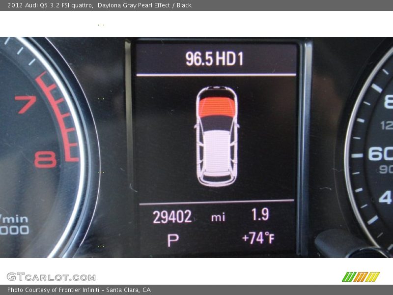 Daytona Gray Pearl Effect / Black 2012 Audi Q5 3.2 FSI quattro
