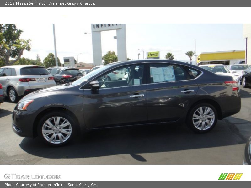 Amethyst Gray / Charcoal 2013 Nissan Sentra SL