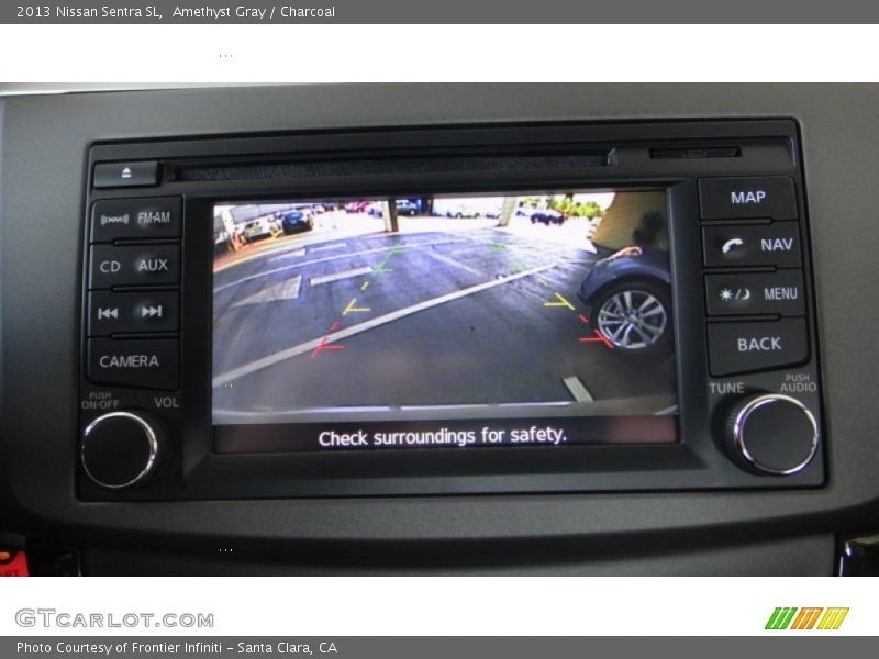 Amethyst Gray / Charcoal 2013 Nissan Sentra SL