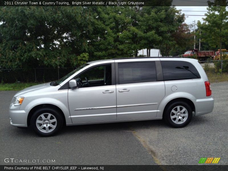 Bright Silver Metallic / Black/Light Graystone 2011 Chrysler Town & Country Touring