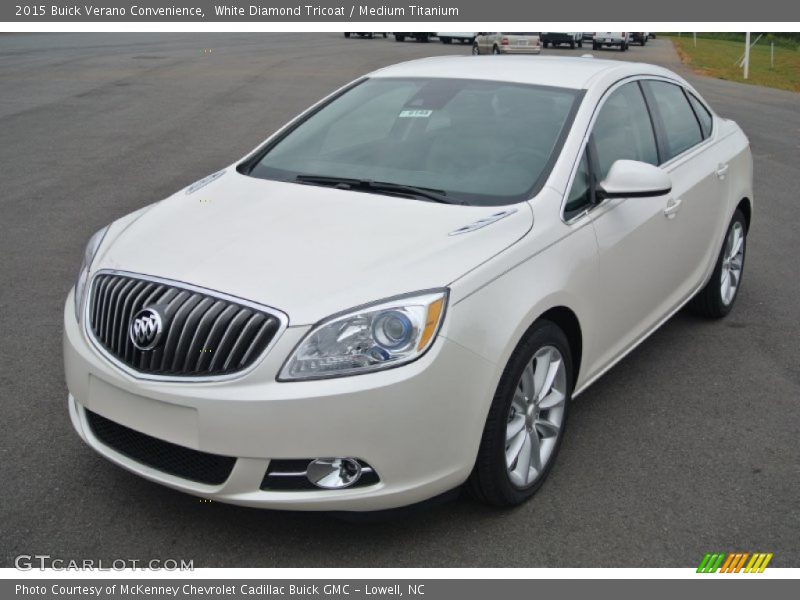 White Diamond Tricoat / Medium Titanium 2015 Buick Verano Convenience