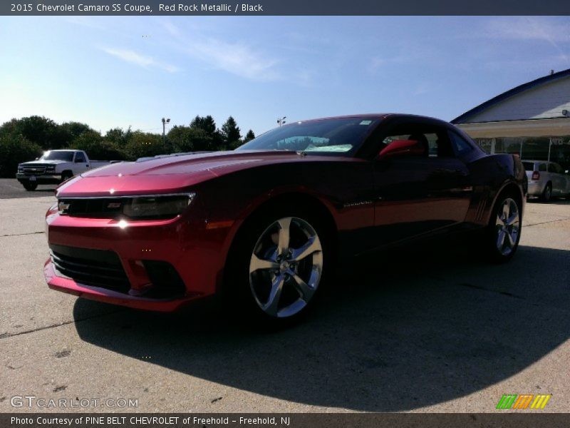 Red Rock Metallic / Black 2015 Chevrolet Camaro SS Coupe