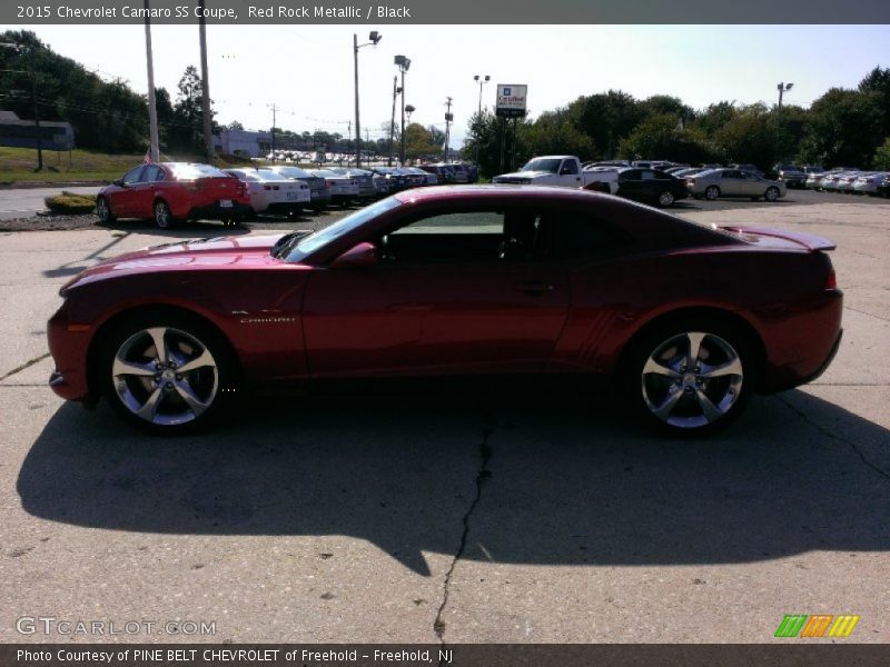 Red Rock Metallic / Black 2015 Chevrolet Camaro SS Coupe