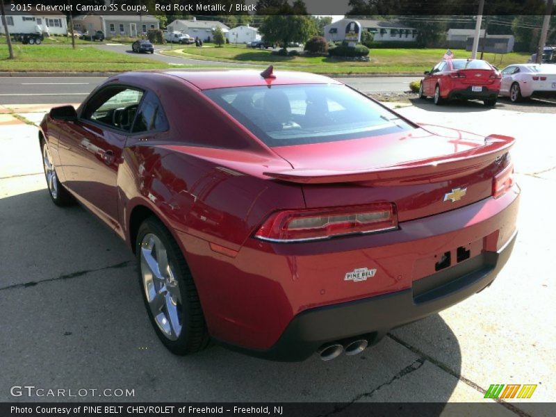 Red Rock Metallic / Black 2015 Chevrolet Camaro SS Coupe