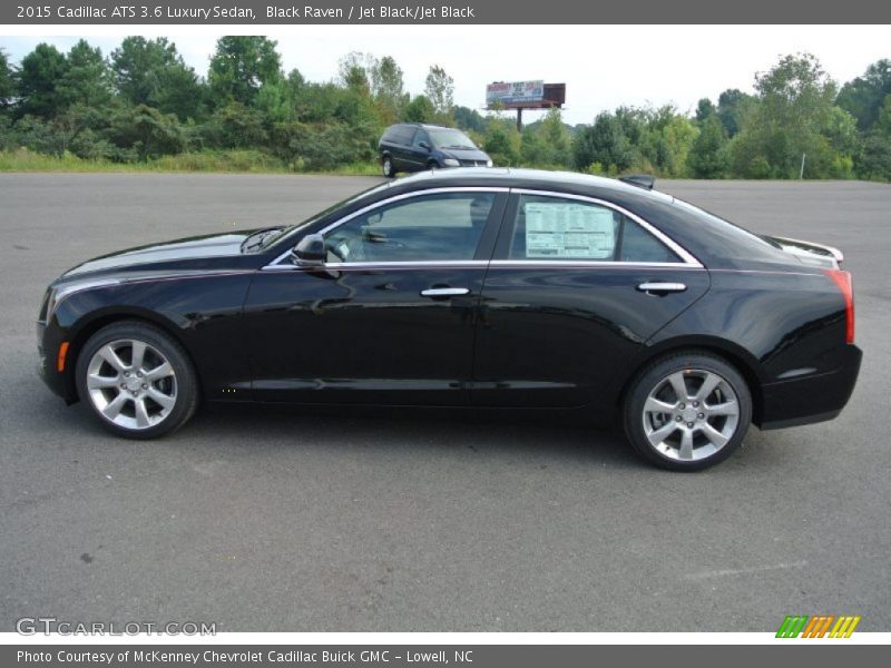 Black Raven / Jet Black/Jet Black 2015 Cadillac ATS 3.6 Luxury Sedan
