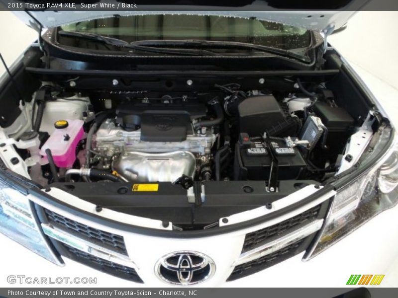 Super White / Black 2015 Toyota RAV4 XLE