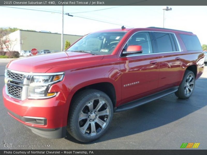 Crystal Red Tintcoat / Jet Black 2015 Chevrolet Suburban LT 4WD