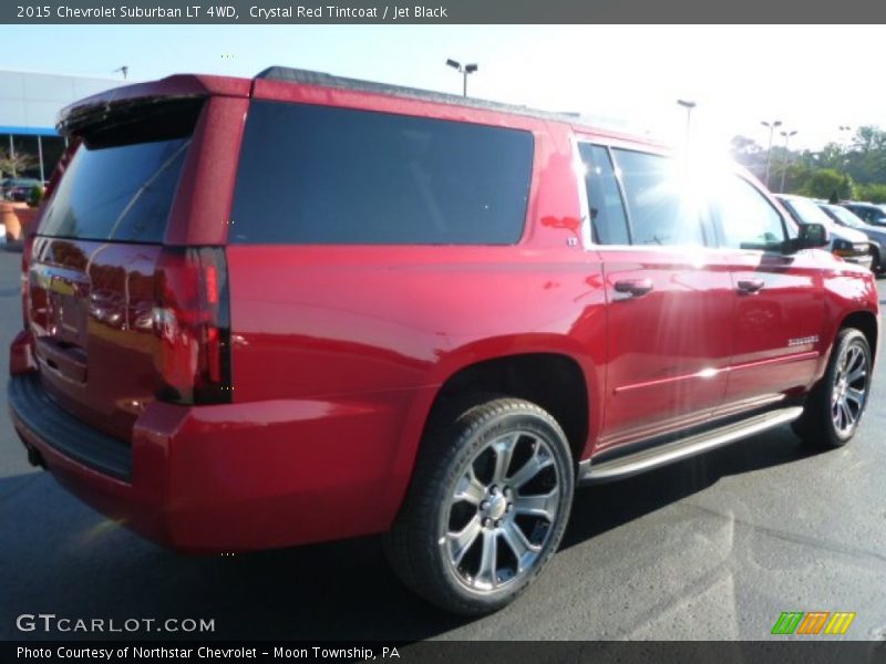 Crystal Red Tintcoat / Jet Black 2015 Chevrolet Suburban LT 4WD
