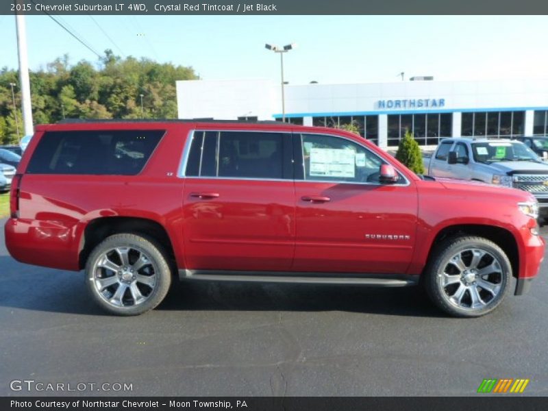 Crystal Red Tintcoat / Jet Black 2015 Chevrolet Suburban LT 4WD