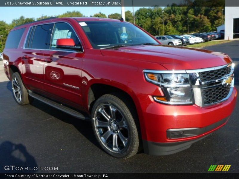 Crystal Red Tintcoat / Jet Black 2015 Chevrolet Suburban LT 4WD