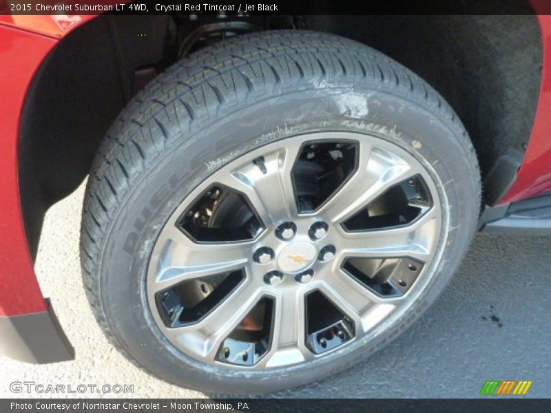 Crystal Red Tintcoat / Jet Black 2015 Chevrolet Suburban LT 4WD