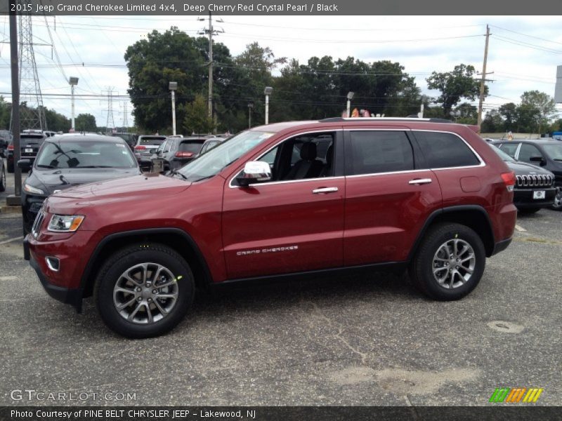Deep Cherry Red Crystal Pearl / Black 2015 Jeep Grand Cherokee Limited 4x4