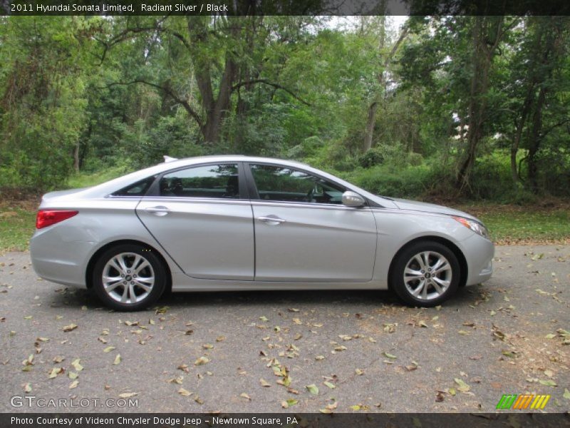 Radiant Silver / Black 2011 Hyundai Sonata Limited