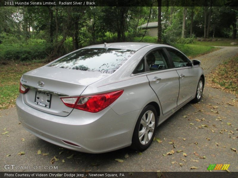 Radiant Silver / Black 2011 Hyundai Sonata Limited