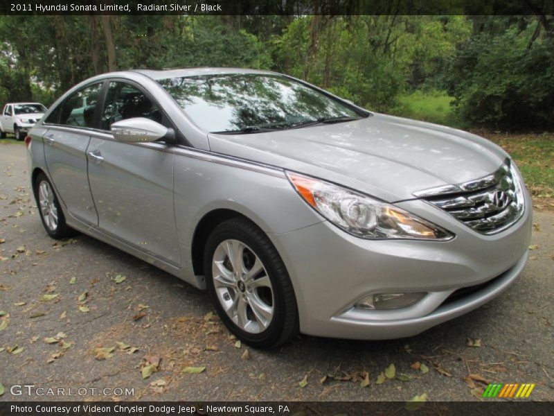 Radiant Silver / Black 2011 Hyundai Sonata Limited