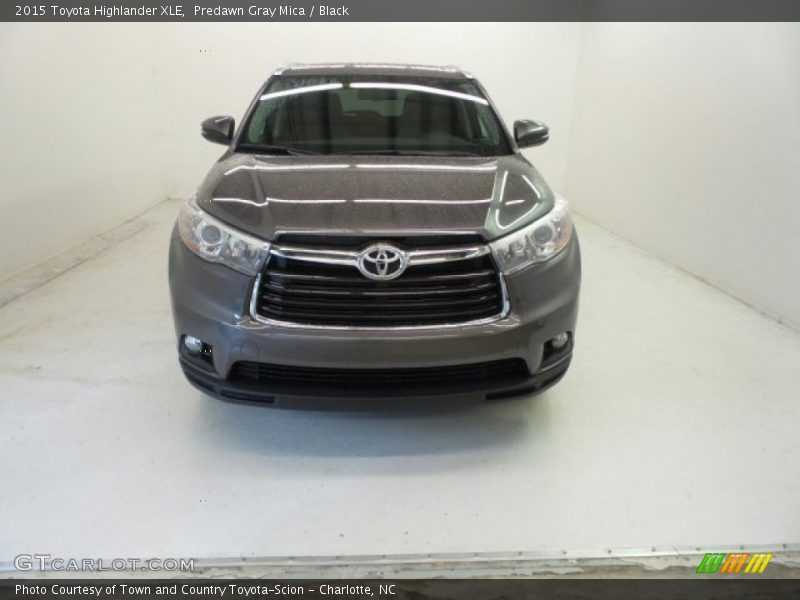Predawn Gray Mica / Black 2015 Toyota Highlander XLE