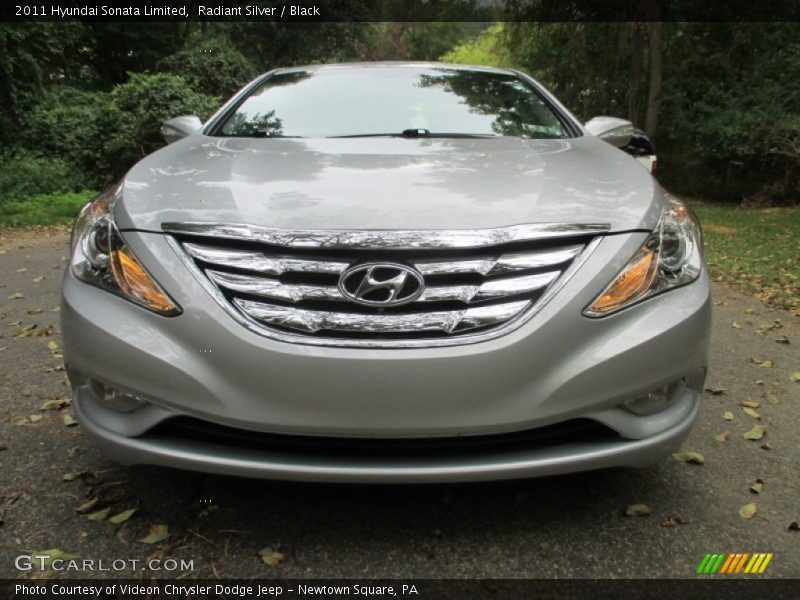Radiant Silver / Black 2011 Hyundai Sonata Limited