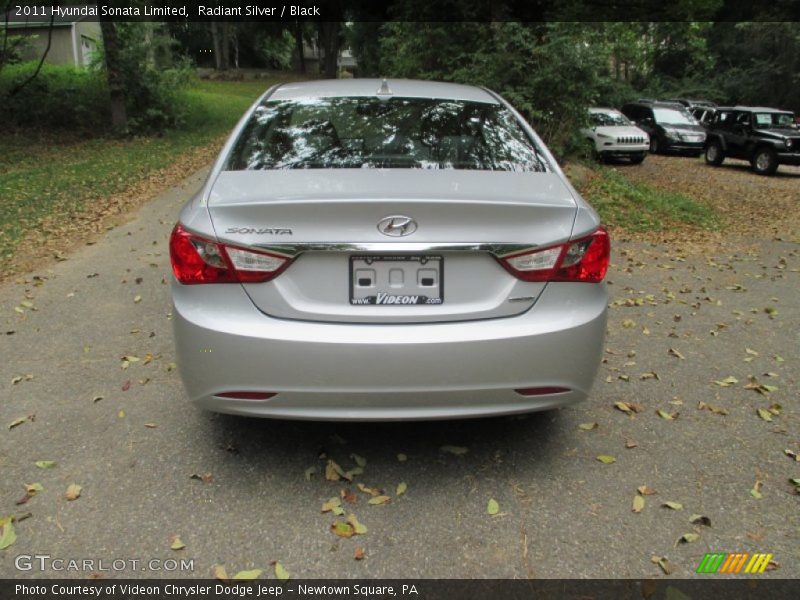 Radiant Silver / Black 2011 Hyundai Sonata Limited