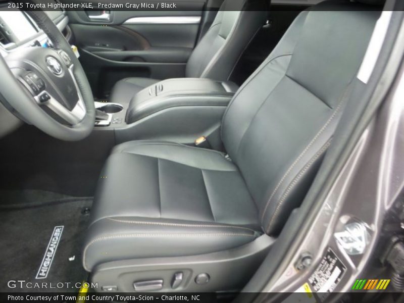 Predawn Gray Mica / Black 2015 Toyota Highlander XLE