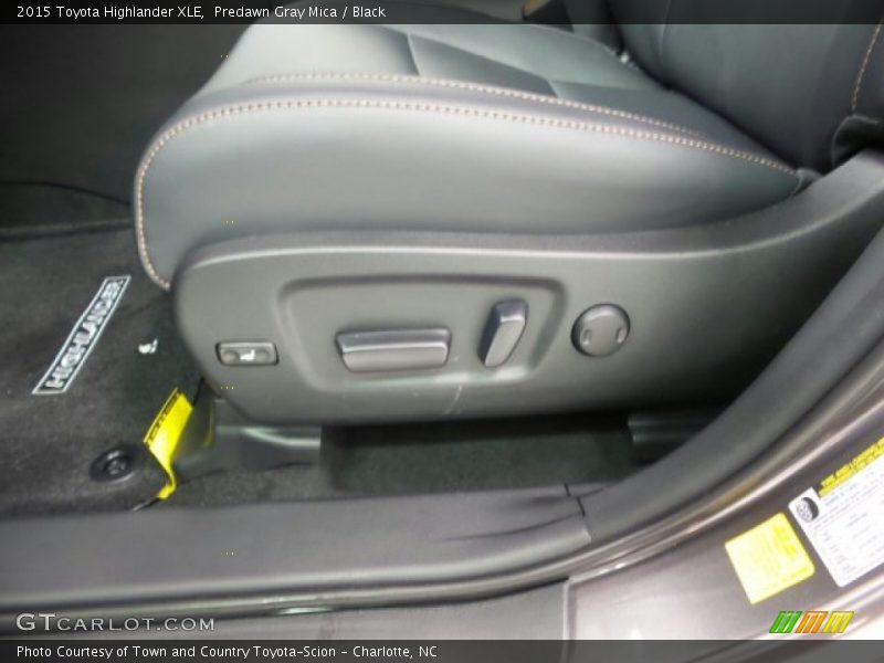 Predawn Gray Mica / Black 2015 Toyota Highlander XLE
